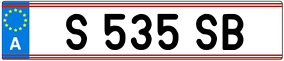 Trailer License Plate